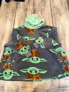Star Wars Plush Hoodie in Mint Green and Charcoal